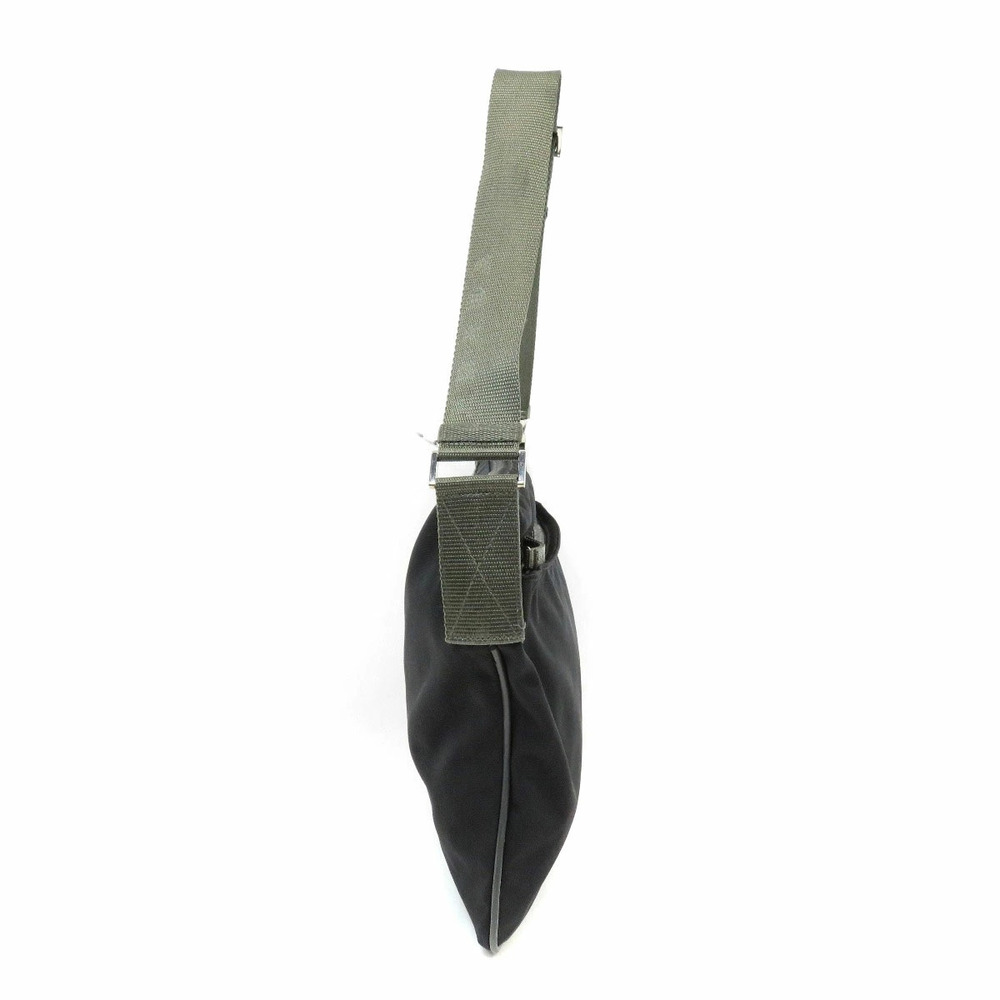 Prada black messenger bag green shoulder strap - Picture 3 of 10